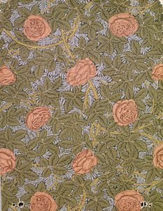 「ローズ-93」の壁紙デザイン 作： William Morris